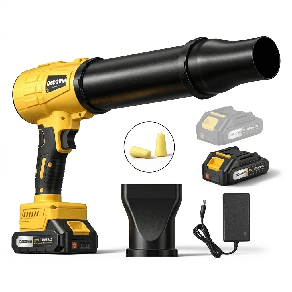Turbo Jet Blower, Electric Cordless Leaf Blower, 21V 2.0/4.0AH Battery Jet Dry Blower, High Pressure Air Blower, Jet Blower Car Dryer, Hand Held Snow Blower, Home Outdoor, Blowing Leaves And Dust, An Ideal Christmas Gift - 查看 1