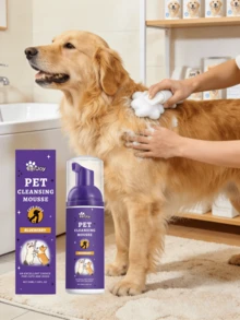 Pet Grooming Mousse, Gentle Ingredients Clean Odor, Keep Pet Fur Smooth And Shiny - one-size - View 2