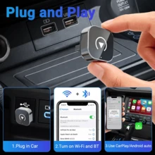 适用于大众奔驰的二合一无线CarPlay适配器，支持Android Auto AI智能盒汽车智能系统 - 查看 8