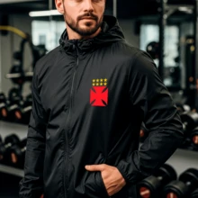 Vasco RJ Men's Waterproof Windbreaker Jacket, Lightweight Tactel, Ideal For Everyday Use And Hiking - Black - View 2