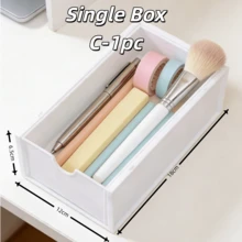 Hộp đựng đồ để bàn 1 chiếc có 4 ngăn kéo, nhiều lựa chọn, chất liệu nhựa nhẹ và bền, tiết kiệm không gian, đa chức năng. Thích hợp để sắp xếp và cất giữ văn phòng phẩm, đồ dùng văn phòng, mỹ phẩm, vật dụng nhỏ, tuyệt vời cho ký túc xá, bàn trang điểm phòng ngủ, bàn làm việc văn phòng và nhiều nơi khác. - trắng - Xem 13