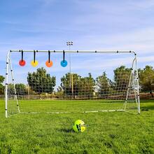 1/2 pezzi Bersaglio di allenamento per il tiro al calcio, design regolabile da appendere, adatto per calcio e vari sport, migliora efficacemente la precisione del tiro, attrezzatura per l'allenamento di tiro da appendere per casa e campo - Multicolore - Visualizzare 2