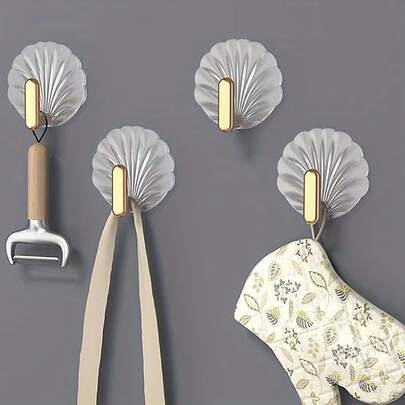 无需钻孔的粘钩，强力粘钩，适用于浴室/厨房/卧室，壁挂式衣帽/毛巾挂钩