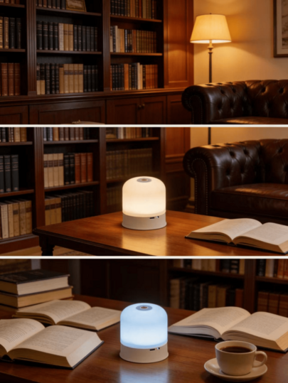 1 chiếc đèn ngủ để bàn đa sắc 6 màu, ánh sáng dịu nhẹ, có thể điều chỉnh độ sáng, chế độ đổi màu động, cảm ứng, đèn trang trí cho phòng ngủ, tiệc tùng, phòng ngủ, đèn ngủ cho trẻ em.