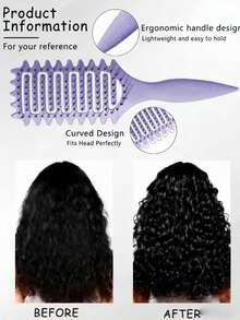 Curling Styling Comb, Breathable Curling Comb, Unisex, For Shaping And Styling Curls, Hair Styling Set - Multicolor - View 3