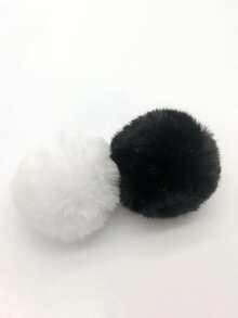 1pc Cute Rabbit Tail Costume Accessory, Cosplay Prop, Gothic Lolita Plush Ball Decor, Holiday Outfit, Easter Costume, Valentine's Day Decor, Halloween Accessory - Multicolor - View 13