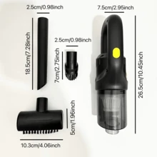 Aspiradora de mano inalámbrica recargable, ligera y portátil, con potente succión, limpieza eficiente para el hogar y el automóvil - multicolor - Ver 7