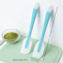 Silicone Spatula 2/4 Packs - Heat Resistant 450°F Flexible Turner - Non-Stick Kitchen Utensil, Seamless Dishwasher (Mint) - Mint Blue - View 11
