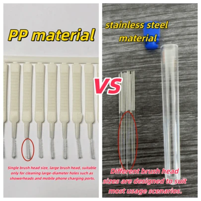 1 Piece Stainless Steel Ultra-Fine Steel Needle Nozzle Cleaning Tool Set - Car Windshield Wipers And 3D Printer Nozzle Cleaning, Gas Stove Burners, Shower Heads Cleaning, Multiple Cleaning Needles, Durable Household Construction Cleaning Tools, Repair Accessories