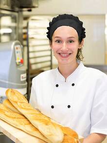 1顶可调节厨师帽，弹性烹饪帽，防油防尘工作帽，适用于餐厅、工厂、厨房、烹饪、用餐，保护头发，母亲节送给妈妈的礼物 - 彩色 - 查看 3