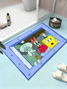 SpongeBob SquarePants Thảm xốp họa tiết hoạt hình trải sàn phòng khách, thích hợp đặt cạnh giường ngủ, bàn cà phê, ghế sofa, có thể giặt được. Lý tưởng để tạo không khí tiệc tùng, làm quà tặng bạn bè, trang trí tiệc, trang trí nhà cửa và quà năm mới. - Nhiều màu - Xem 6