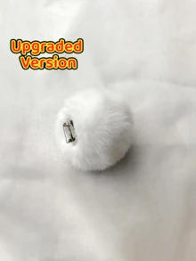1pc Cute Rabbit Tail Costume Accessory, Cosplay Prop, Gothic Lolita Plush Ball Decor, Holiday Outfit, Easter Costume, Valentine's Day Decor, Halloween Accessory - Multicolor - View 12
