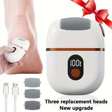 Rechargeable Electric Callus Remover, Foot File With 2 Replacement Rollers, Adjustable Speed, Waterproof Foot Grinder, Perfect For Removing Dead Skin, Calluses, Cracked Heels (With Display Screen) - Multicolor - View 3