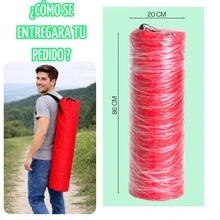 Silla de Playa y Camping Plegable Ultra Ligera, Portátil y Cómoda para Viajes, Picnic y Aventura al Aire Libre - Rojo - Ver 4