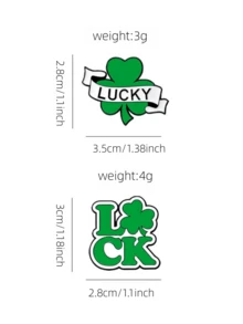 1/2PCS Classic Shamrock Design With White Ribbon Alloy Brooch, Delicate And Eye-Catching. Ideal For St. Patrick's Day Themed Looks, Also Works As A Daily Lucky Accessory For Casual Wear. A Sweet And Meaningful Gift Choice For Graduations, Birthdays, Holidays And Small Gifting Occasions. - Multicolor - View 12