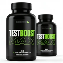 SCULPTnation TESTBOOST MAX - Plant-Based Testosterone Supplement, 60 Capsules For Stamina & Vitality - 2個 - 查看 5