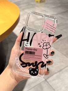 1个全新创意涂鸦熊图案透明手机壳，兼容苹果17 Pro Max/17 Pro/Air/16 Pro Max/16 Pro/16/16 Plus/15 Pro Max/15 Pro/15/15 Plus/14 Pro Max/14 Pro/14/13 Pro Max/13/13 Pro/12 Pro Max/12/12 Pro/11/11 Pro Max/11/11 Pro/Xs Max/Xr/X/Xs/7/8/7 Plus/8 Plus - 無色 - 查看 4