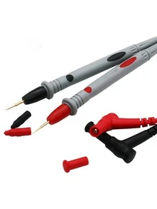 1 Set Of Multimeter Probes, Test Leads 1000V 10A/20A Dual-Color Soft Silicone Test Leads With Ultra-Fine Pointed Tips - 1 Set - View 7