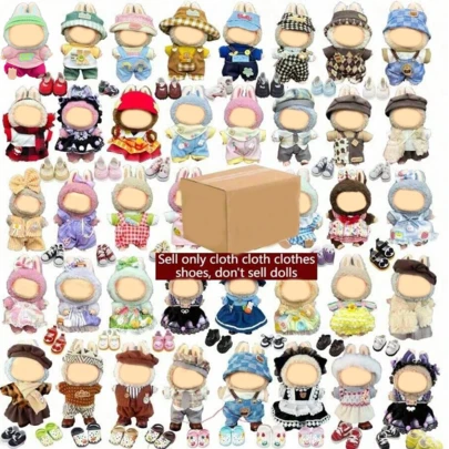 [Clothing Only] 17cm Doll Changeable Outfit Set, Keychain, Fragrance Set, Suitable For Dolls, Back To School Gift, Summer Series, Birthday/Holiday Gift