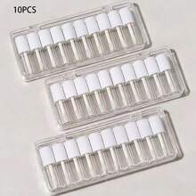 10pcs 3ml Lip Gloss Tube Samples, Mini Round Refillable Containers, Cosmetic Packaging Boxes, Suitable For Daily Refilling And DIY Cosmetics, No Storage Box - A - View 7