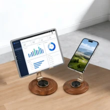 1个2026新款360度旋转通用手机/平板电脑支架，承重10公斤 - 金色 - 查看 8