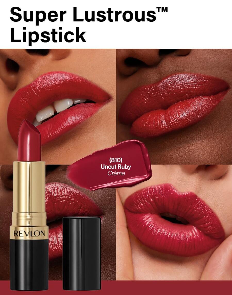 Revlon Lápiz Labial Super Lustrous Lipstick - Uncut Ruby - Ver 1