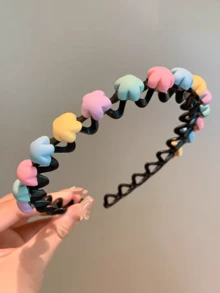 1个发圈造型工具，防滑可爱卡通发夹发饰 - 彩色 - 查看 7