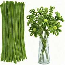 100/200/300pcs Loose Green Raffia Grass, Raffia Craft Supplies, Suitable For DIY Art And Handmade Projects, Creative Gift Party Decorations, Soft Craft Supplies For DIY, Floral, Art - MultiWarna - View 1