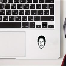 Black And White Portrait Funny Stickers, Vintage Personalized Decorative Stickers, Waterproof Vinyl Stickers - Durable Matte Surface, Self-Adhesive Bumper Stickers, Suitable For Cars, Windows, Laptops, Trucks, Water Bottles - Versatile Durable Design, Car Stickers - Vinyl - View 5