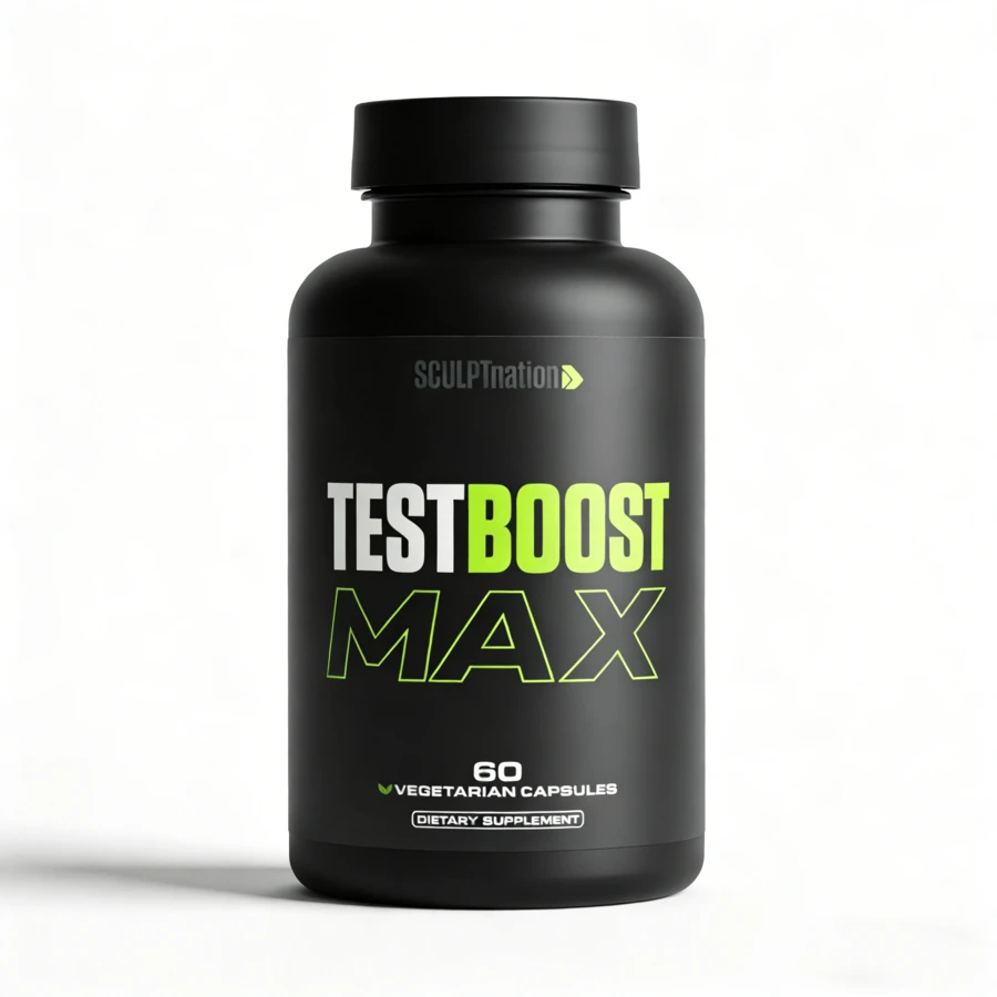SCULPTnation TESTBOOST MAX - Plant-Based Testosterone Supplement, 60 Capsules For Stamina & Vitality - 1件 - 查看 1