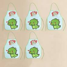 10pcs/1pc Cartoon Kids Painting Waterproof Apron, Durable Non-Woven Polyester Fabric Easy To Clean, Suitable For Craft Classes, Home Handwork - Multicolor - View 9