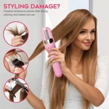 1 Peça Cortador de Cabelo Elétrico Recarregável por USB AutoPro para Mulheres - Aparador de Cabelo Elétrico Sem Fio para Casa, Controle Automático de Velocidade, Lâminas de Alto Desempenho, Baixo Ruído, Conjunto de Beleza para Casa, Presente Ideal para Férias - Multicolorido - Visão 6