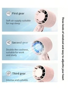 Turbo Handheld Small Fan Portable USB Charging Silent Leafless Mini Fan Outdoor Fan - Other - View 7