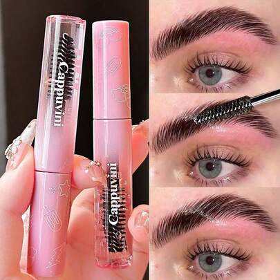 Gel de cejas con forma 3D, resistente al agua y al sudor, de secado rápido, crea un aspecto de maquillaje natural, transparente y ligero, da forma al maquillaje de cejas, regalo para mujeres, Día de San Valentín/Día de la Madre