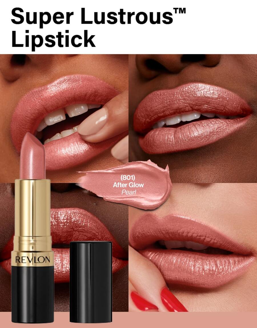 Revlon Lápiz Labial Super Lustrous Lipstick - After Glow - Ver 1