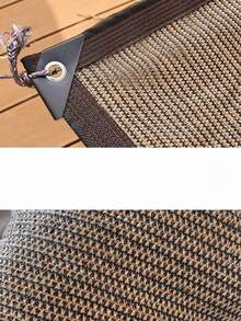 1 pieza Red de sombra resistente a los desgarros, con bordes reforzados, tela de sombreado solar, red de aislamiento térmico de alta densidad, protección solar y anti-nieve, adecuada para balcón, patio, campamento de autocaravana, valla decorativa de privacidad - Multicolor - Ver 4