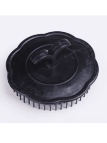 1支装洗发刷，头皮按摩刷，去屑刷，淋浴头皮洗发刷，头皮按摩器，深层清洁洗发梳，男士手刷，胡须刷，宠物美容圆形掌刷 - 彩色 - 查看 6