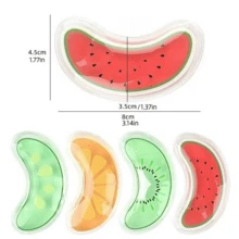 2个装可重复使用凝胶冰袋眼罩 - 柔软贴合的冷热敷垫 - 冷热两用理疗包，适用于面部、颈部、身体 - 居家必备护理用品 - 彩色 - 查看 7