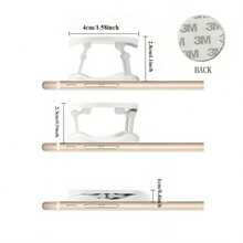 Giá đỡ điện thoại hình gấu dễ thương, giá đỡ điện thoại để bàn 3D màu trơn phủ bột kim tuyến, tương thích với điện thoại và Android, quà tặng sinh nhật cho gia đình và bạn bè, giá đỡ điện thoại có thể thu gọn, phụ kiện điện thoại. - Nhiều màu - Xem 13