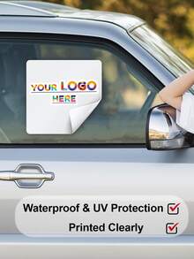 客製化商業 Logo 車貼，個性化車輛廣告貼紙，可添加 Logo 或文字內容。適用於小企業推廣、公司品牌建立和行動廣告客製化車門貼紙。防水、可移除且耐候的乙烯基車門貼紙，適用於卡車、車窗及其他多種場景。客製化 Logo 車輛圖形貼紙，用於商業廣告展示，專業品牌推廣貼紙，適用於承包商、配送司機、房地產經紀人和各種服務車輛。 - 彩色 - 查看 7