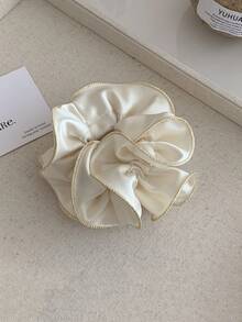 1pc Women's Satin Scrunchie, Elegant Hair Tie Accessory - Multicolor - View 10