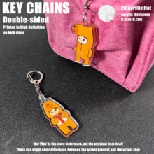 JENNIE Capybara NINIBARA, KPOP Cute Style Acrylic KEY CHAINS, Bag Charm, Car Keychain Pendant Keychain Holder Key Ring Mobile Phone Bag Hanging Gifts, Aesthetic Keychain, Special Gifts For Friends - NINIBARA - View 2