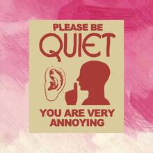Miếng dán chữ mỉa mai phong cách retro "PLEASE BE QUIET", nhãn dán trang trí tâm trạng lạnh lùng và hoài nghi - nhãn dán vinyl chống nước, bề mặt mờ bền bỉ, nhãn dán tự dính cho cản xe, phù hợp cho ô tô, cửa sổ, laptop, xe tải, bình nước - thiết kế đa năng bền bỉ, nhãn dán ô tô - Một cỡ - Xem 2
