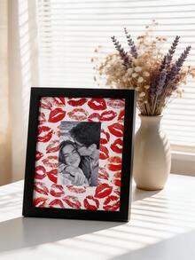 1件装DIY唇印相框，创意手工情人节/周年纪念礼物 - 6吋 - 查看 10