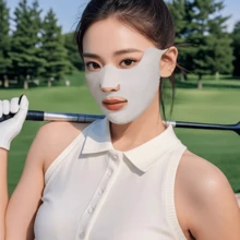 1个防晒面罩，透气冰丝面罩，适合夏季户外运动，如高尔夫和跑步 - A - 查看 5