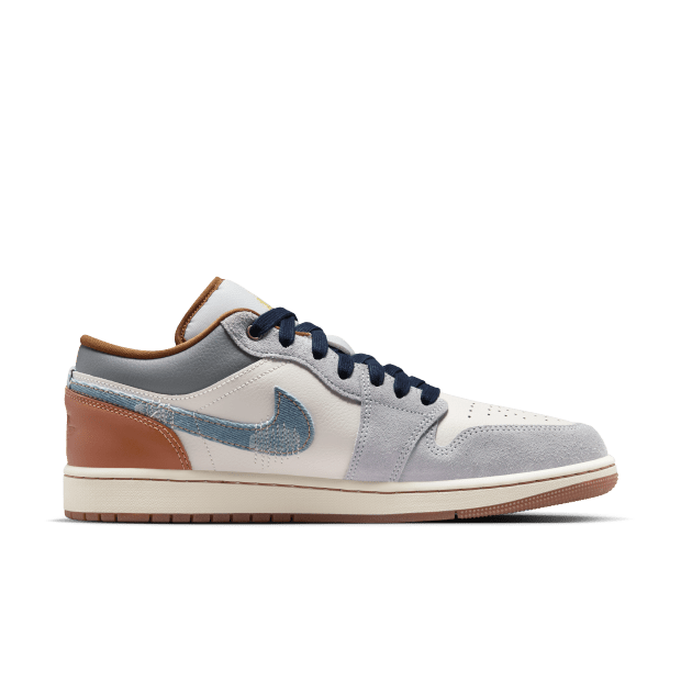 耐克Air Jordan 1 Low SE 男款篮球鞋 FZ5042-041 - 黑/灰 - 查看 4