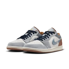 耐克Air Jordan 1 Low SE 男款篮球鞋 FZ5042-041 - 黑/灰 - 查看 6