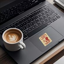 Miếng dán chữ mỉa mai phong cách retro "PLEASE BE QUIET", nhãn dán trang trí tâm trạng lạnh lùng và hoài nghi - nhãn dán vinyl chống nước, bề mặt mờ bền bỉ, nhãn dán tự dính cho cản xe, phù hợp cho ô tô, cửa sổ, laptop, xe tải, bình nước - thiết kế đa năng bền bỉ, nhãn dán ô tô - Một cỡ - Xem 7