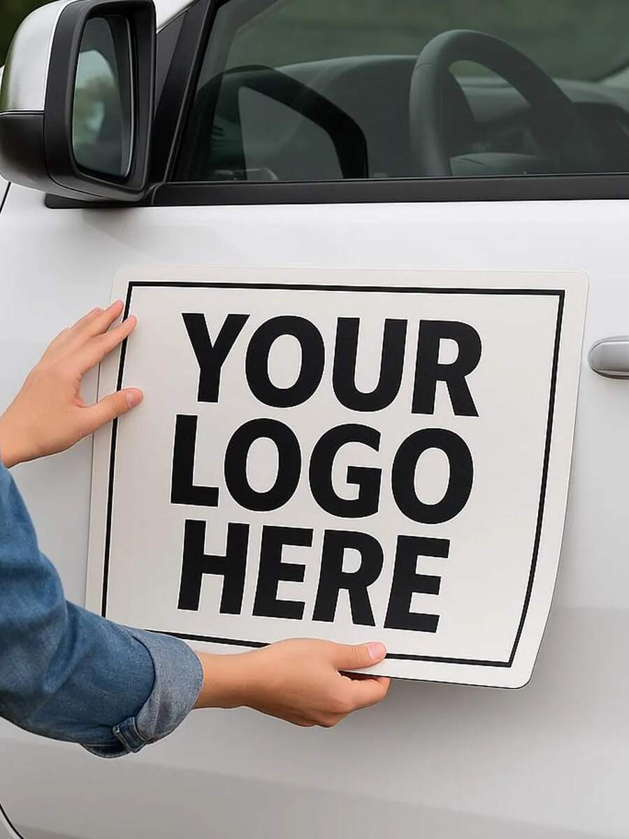 客製化商業 Logo 車貼,個性化車輛廣告貼紙,可添加 Logo 或文字內容。適用於小企業推廣、公司品牌建立和行動廣告客製化車門貼紙。防水、可移除且耐候的乙烯基車門貼紙,適用於卡車、車窗及其他多種場景。客製化 Logo 車輛圖形貼紙,用於商業廣告展示,專業品牌推廣貼紙,適用於承包商、配送司機、房地產經紀人和各種服務車輛。 - 彩色 - 查看 1