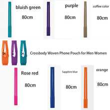 Túi đeo chéo đựng điện thoại dệt kim - Túi đựng điện thoại dệt tối giản với dây đeo có thể điều chỉnh, phù hợp cho cả nam và nữ. - Nhiều màu - Xem 2